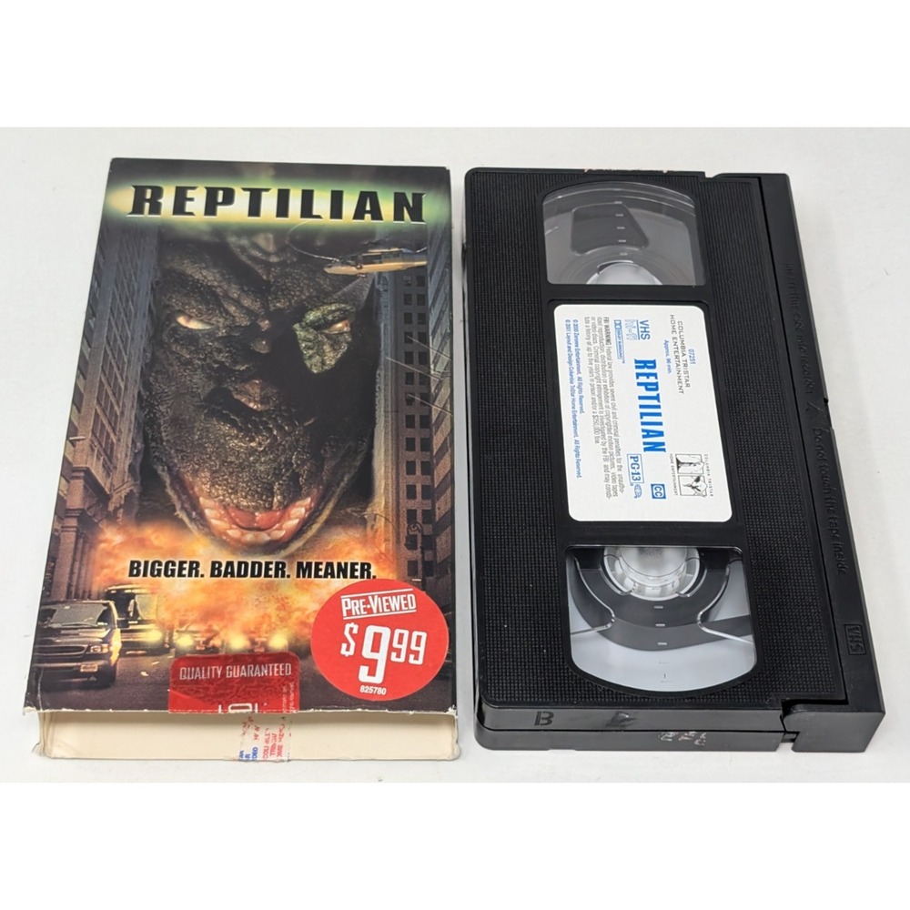Reptilian (Yonggary ) Kaiju Monster Movie VHS Tape 2001 Blockbuster Ex-Rental